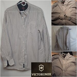 Victorinox Tailored Fit Men's XL Long Sleeve Button Up